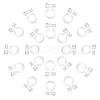 ARRICRAFT 100Pcs 4 Style Resin Clip-on Earring Findings FIND-AR0002-50-1