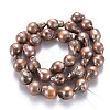 Natural Baroque Pearl Keshi Pearl Beads Strands PEAR-S021-198C-02-2