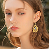 12 Pairs 2 Colors 304 Stainless Steel Teardrop Dangle Earring DIY Jewelry Kits EJEW-UN00031-5