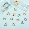 CHGCRAFT 28Pcs 2 Colors Alloy D-Ring Suspension Clasps with Screw & Gasket FIND-CA0007-31-5