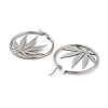 304 Stainless Steel Hoop Earrings EJEW-P271-05P-2