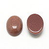 Synthetic Goldstone Cabochons G-R415-14x10-47-2