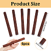 Olycraft 6Pcs Walnut Wood Craft Sticks WOOD-OC0003-76-2