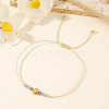 Natural Amethyst Beads Braided Bead Bracelets QY6478-2