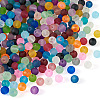 Craftdady 500Pcs 20 Colors Transparent Frosted Glass Beads Strands GLAA-CD0001-15-13