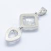 Natural Quartz Crystal Big Pendants G-L468-06-2