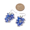 Glass with Acrylic Dangle Earrings for Women EJEW-TA00556-3