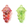 Electroplate Transparent Acrylic Pendants OACR-I014-26-2