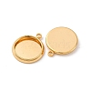 Brass Pendant Cabochon Settings KK-F898-20B-G-2