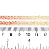 Gradient Color Baking Paint Glass Bead Strands X1-DGLA-A039-T4mm-A014-5