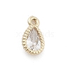 Brass Micro Pave Cubic Zirconia Pendants KK-M306-05G-04-1