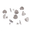 Non-Tarnish 304 Stainless Steel Stud Earring Findings STAS-I183-04B-P-1