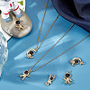 Beebeecraft 8Pcs 4 Style Astronaut Brass Enamel Pendants KK-BBC0004-02-5