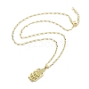 Brass Pendants Necklace NJEW-B101-02G-02-2