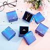 Starry Sky Pattern Cardboard Jewelry Boxes CBOX-BC0001-40A-6