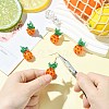 Handmade Nylon Wired Glass Beaded Pendants PALLOY-CJ00107-5