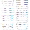 Gorgecraft 9Pcs 9 Style Laser Eye Tattoo Stickers MRMJ-GF0001-40-1