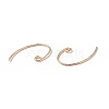 Brass Earring Hooks KK-E079-01G-2