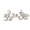 Rack Plating Brass Stud Earrings EJEW-B062-16P-2