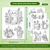 4 Sheets 11.6x8.2 Inch Stick and Stitch Embroidery Patterns DIY-WH0455-119-2