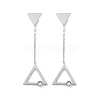 304 Stainless Steel Rhinestone Stud Earrings EJEW-Z089-17P-4