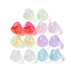 UV Plating Rainbow Iridescent Transparent Acrylic Beads MACR-D082-07-1