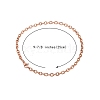 6Pcs 3 Colors 304 Stainless Steel Cable Chain Anklets AJEW-SZ0001-24-5