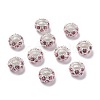 Alloy Rhinestone European Beads CPDL-H999-22-1-2