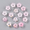 Frosted Transparent Acrylic Beads OACR-N137-72B-2