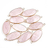 Natural Rose Quartz Links connectors X-G-S344-03G-1