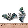 Tibetan Style Alloy Bat Brooches JEWB-A021-01C-AS-3