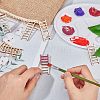 Ladder Unfinished Wooden Ornaments WOOD-WH0100-31-4