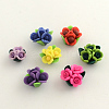 Handmade Polymer Clay Flower Beads X-CLAY-Q191-M07-1