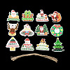 Christmas Theme Paper Big Pendant Decorations HJEW-F018-01-2