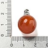 Natural Dyed & Heated Carnelian Perfume Bottle Pendants G-K338-22P-13-3