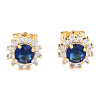 Cubic Zirconia Flower Stud Earrings EJEW-N011-60A-2