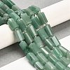 Natural Green Aventurine Beads Strands G-G068-A33-01-2