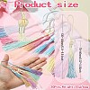 30Pcs Gradient Polyester Tassel Pendant Decoration HJEW-CJ0001-10-7