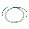 Natural Green Aventurine Braided Bead Bracelets BJEW-JB11241-03-2