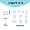64Pcs Gradient Color Transparent Glass Beads GLAA-TA0003-48B-4