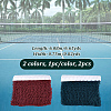 2Pcs 2 Colors Portable Polyester Badminton Net AJEW-NB0006-65-2