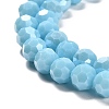 Electroplate Opaque Glass Beads Strands EGLA-A035-P8mm-A08-3