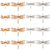 SUNNYCLUE 16Pcs 4 Style Brass Filigree Joiners Links Sets KK-SC0003-48-1