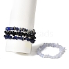 4Pcs Gemstone Beaded Stretch Bracelets Set BJEW-JB11177-6