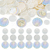  100Pcs 3 Styles Capiz Shell Pendants SHEL-TA0001-07-2