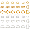   36Pcs 6 Styles Long-Lasting Plated Alloy Bead Frame FIND-PH0018-71-1