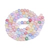 Baking Paint Crackle Glass Beads Strands GLAA-Q106-03A-14-2
