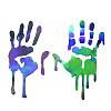 Car Decals- 1 Pcs Hand Car Hood Sticker ST-F711-2-19