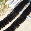 Gorgecraft 10M Double-Layer Pleated Polyester Chiffon Lace Trim OCOR-GF0002-14C-4