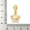 Rack Plating Alloy Enamel Flower European Dangle Charms FIND-B034-55G-03-3